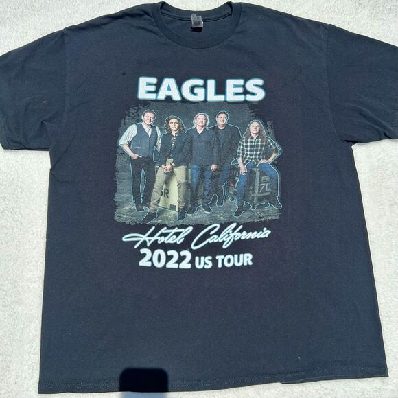 Eagles Hotel California US Concert Tour 2022  t-shirt Size XL - Picture 1 of 8